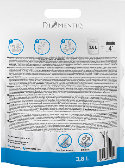 DIAMENTIQ MIX żwirek silikonowy dla kota 4x3,8l + mata pod kuwetę 40x50cm - Galeria zdjęcie 20