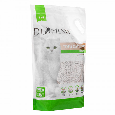 DIAMENTIQ Tofu Neutral Ultra clumping - żwirek roślinny - 4x4kg - Galeria zdjęcie 5