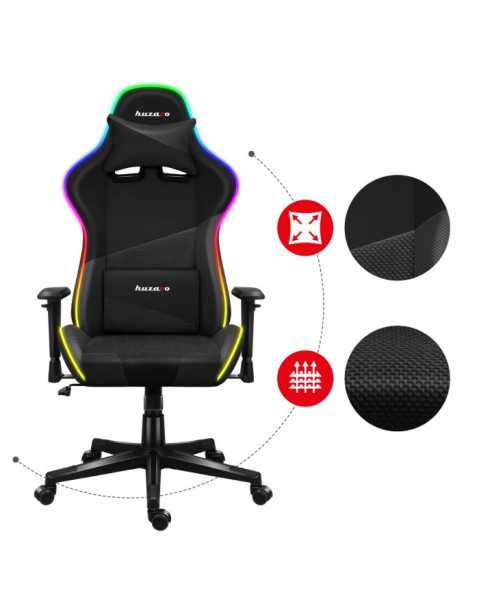 Fotel gamingowy Huzaro Force 6.2 Black RGB - Galeria zdjęcie 18