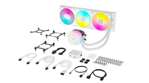 CORSAIR iCUE LINK TITAN 360 RX RGB White AIO, 360mm Radiator, Liquid CPU Cooler - Galeria zdjęcie 4