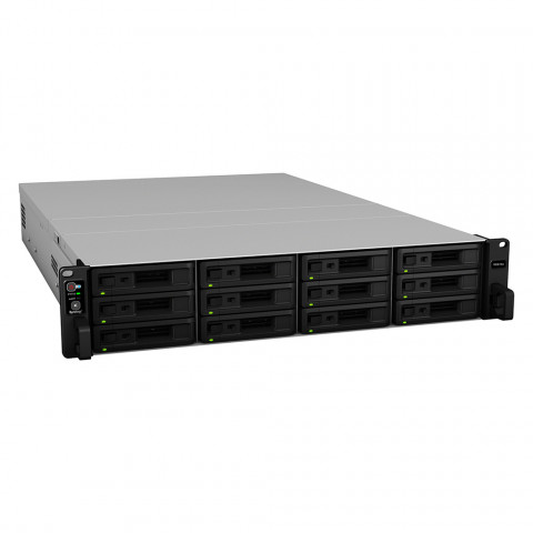 NAS Synology RS3618xs; 2U RACK; 12x (3.5" SATA HDD/2.5" SATA HDD); Intel Xeon D-1521; 8 GB DDR4 ECC UDIMM (max. 64GB), 4x 1GbE RJ-45 - Galeria zdjęcie 6