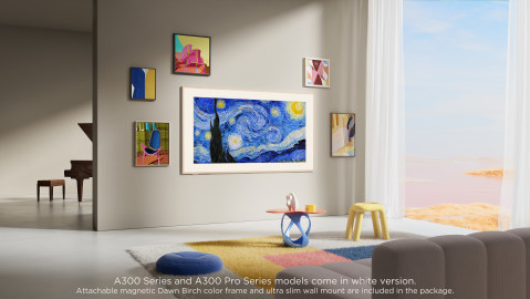 Telewizor TCL NXTFrame 55A300W QLED 55'' 4K Ultra HD 144Hz Google TV Dolby Vision IQ Biały - Galeria zdjęcie 2