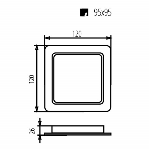 MACLEAN PANEL LED PLAFON PODTYN. SLIM 9W MCE373 S - Galeria zdjęcie 2