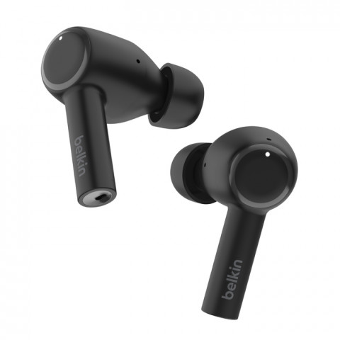 Słuchawki bezprzewodowe douszne Belkin SoundForm Pulse Noise Cancellation Earbuds ANC BT5.2 IPX5 Black - Galeria zdjęcie 1