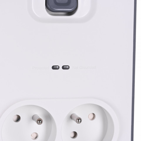 Listwa zasilająca Belkin Power Surge 8-PORT + 2xUSB-A 18W 900J 2m Grey/White - Galeria zdjęcie 5
