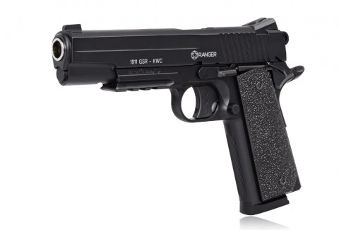 Wiatrówka pistolet RANGER 1911 GSR KWC kal. 4,5 BBs 20 strz. METAL SLIDE CO2 (AAKCMD421AZB) - Galeria zdjęcie 1