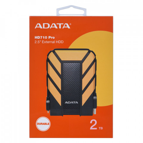 Dysk zewnętrzny HDD ADATA HD710 PRO AHD710P-2TU31-CYL (2TB; 2.5"; USB 3.2; żółty) - Galeria zdjęcie 8