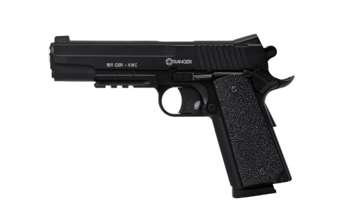Wiatrówka pistolet RANGER 1911 GSR KWC kal. 4,5 BBs 20 strz. METAL SLIDE CO2 (AAKCMD421AZB) - Galeria zdjęcie 2