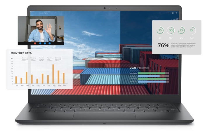 Dell Vostro 3530 i5-1334U 15.6" FHD IPS 250nits 120Hz 16GB DDR4 SSD512 UHD Graphics FPR BK W11P 3YPS - zdjęcie 2