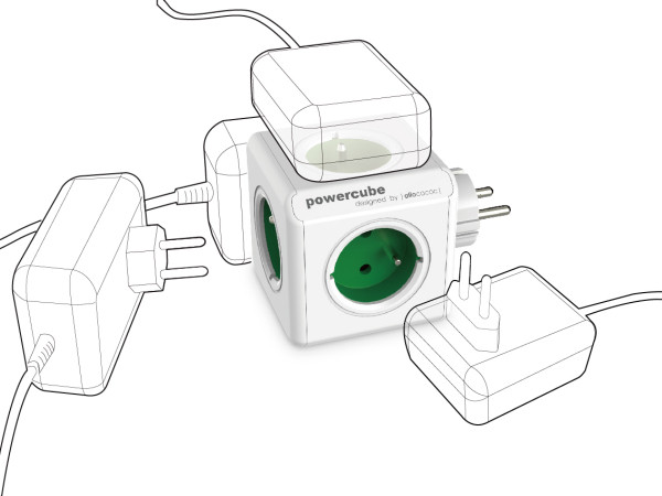 Allocacoc Przedłużacz PowerCube Original USB Grey - zdjęcie 4