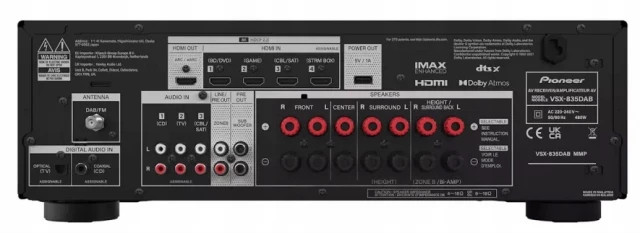 Amplituner Kina Domowego Pioneer VSX835D ( czarny ) - zdjęcie 2