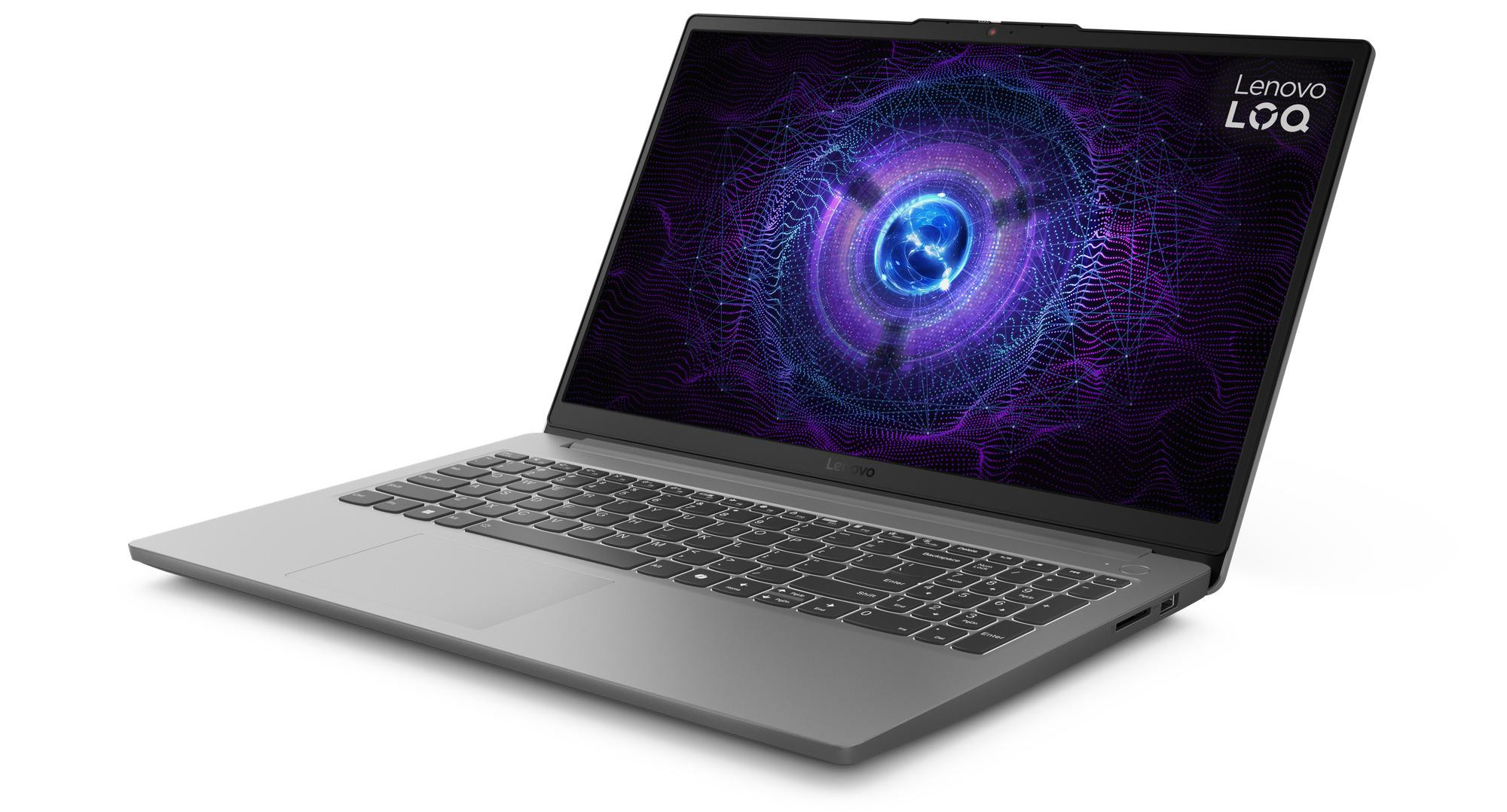 Lenovo LOQ 15IAX9E i5-12450HX 15.6" FHD IPS 300nits AG 144Hz 16GB DDR5 4800 SSD512 GeForce RTX 2050 4GB NoOS Luna Grey - zdjęcie 4