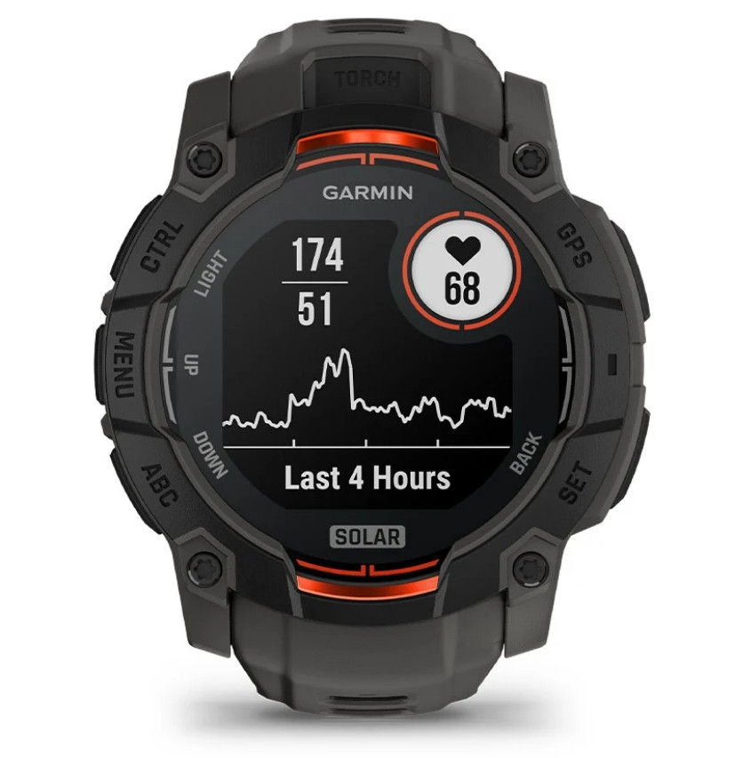 Smartwatch GARMIN Instinct 3 50mm SOLAR Black - zdjęcie 3