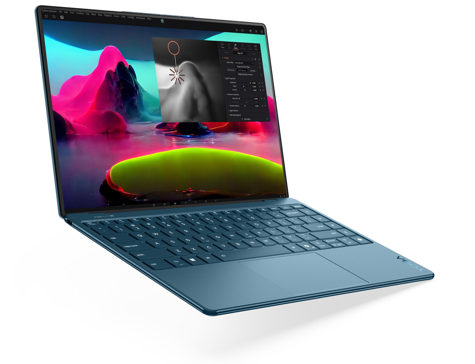 Lenovo Yoga Slim 9 14ILL10 Ultra 7 258V 14" 4K WQUXGA OLED 750nits Glossy 120Hz 32GB LPDDR5x-8533 SSD1TB Arc Graphics 140V Win11 Tidal Teal - zdjęcie 3