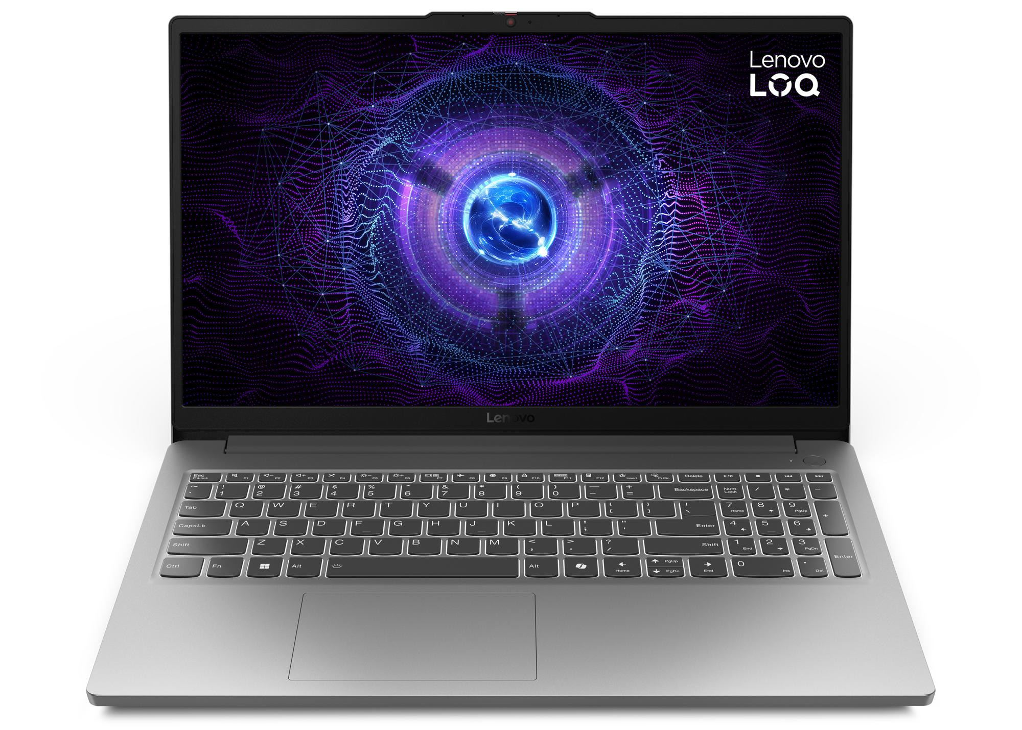 Lenovo LOQ 15IAX9E i5-12450HX 15.6" FHD IPS 300nits AG 144Hz 16GB DDR5 4800 SSD512 GeForce RTX 2050 4GB NoOS Luna Grey - zdjęcie 1