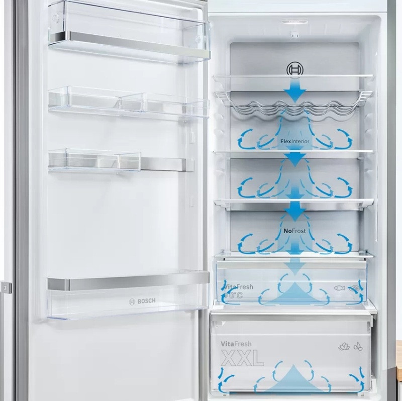 Lodówka BOSCH Serie 6 KGN 39AICT No Frost Zdalne Sterowanie 203cm - zdjęcie 6