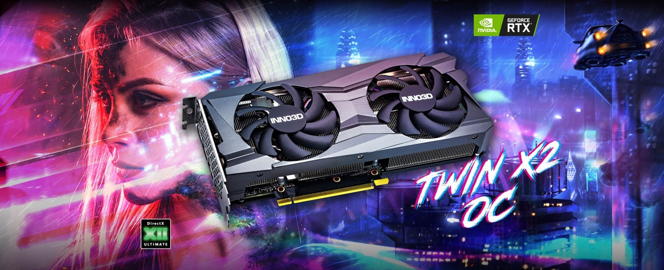 Karta graficzna INNO3D GeForce RTX 3060 TWIN X2 OC 12GB GDDR6 - zdjęcie 1