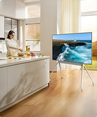 Telewizor TCL NXTFrame 55A300W QLED 55'' 4K Ultra HD 144Hz Google TV Dolby Vision IQ Biały - zdjęcie 7