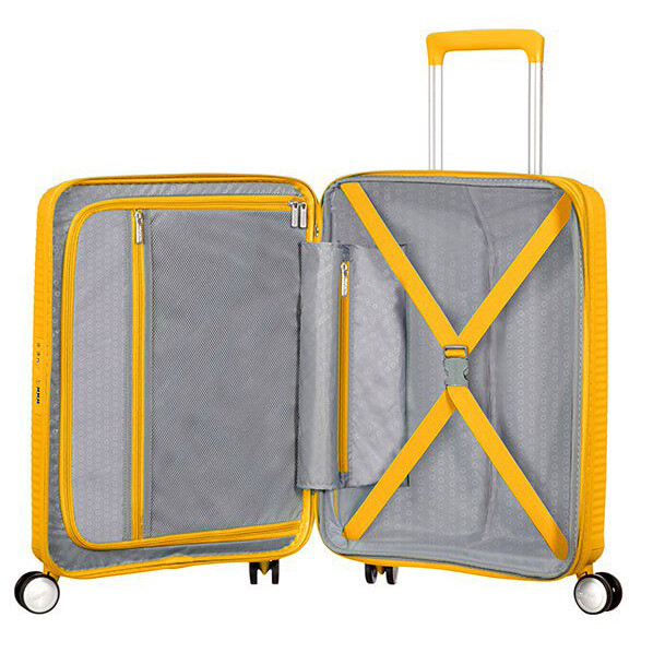 Kabinowa walizka American Tourister Soundbox EXP - golden yellow - zdjęcie 2