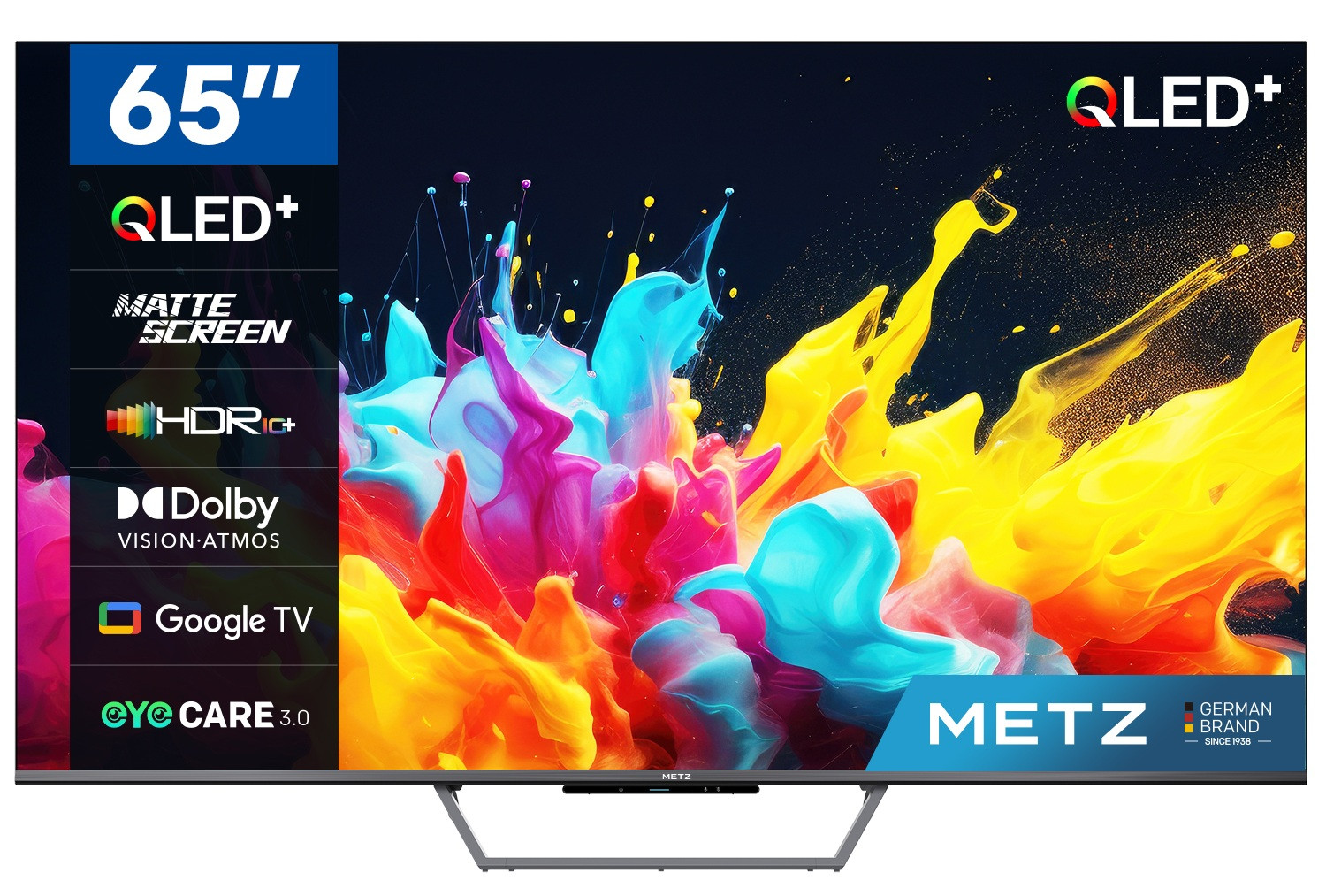 Telewizor 65" METZ QLED 65MQE7600Z 4K Ultra HD Google TV HDR HLG Dolby VISION-ATMOS - zdjęcie 1