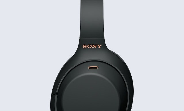 Słuchawki bezprzewodowe Sony WH1000XM4 niebieskie - zdjęcie 3