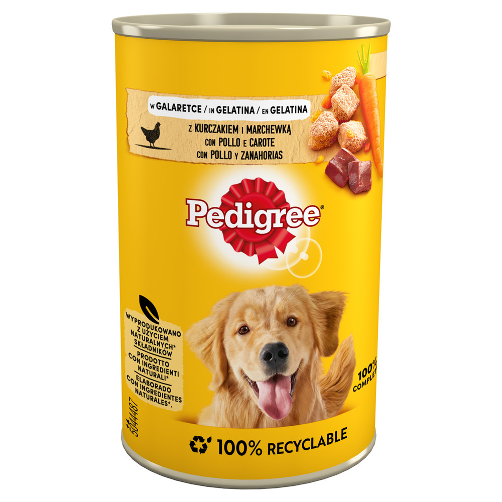 PEDIGREE Adult Kurczak z marchewką w galaretce - mokra karma dla psa - 24x400g - zdjęcie 1