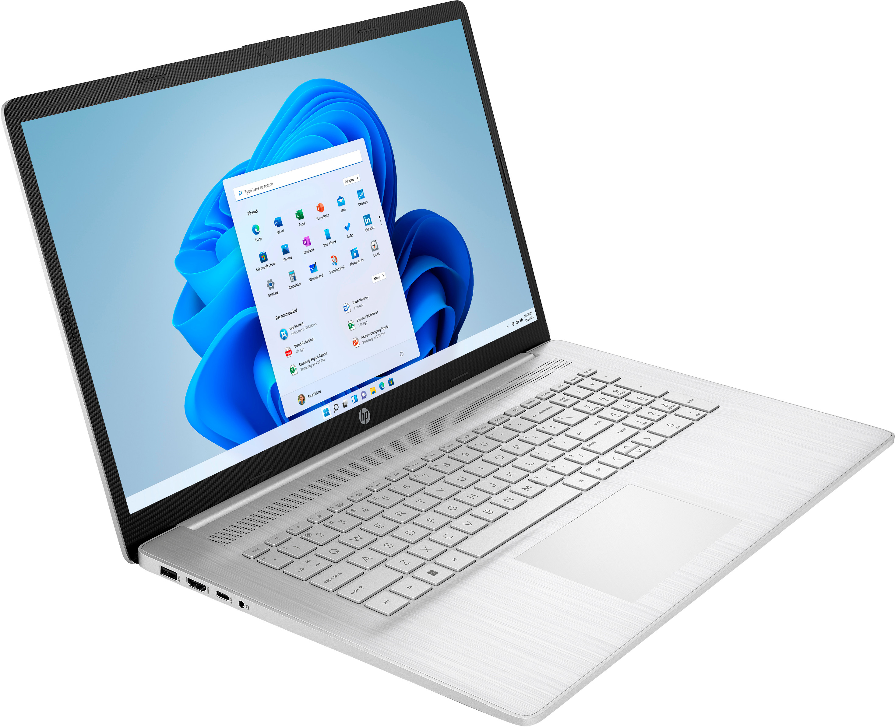 HP 17-CN2068CL i5-1235U 17.3" FHD AG 8GB SSD512 BT BLKB FPR Win11 Natural Silver (REPACK) 2Y - zdjęcie 4