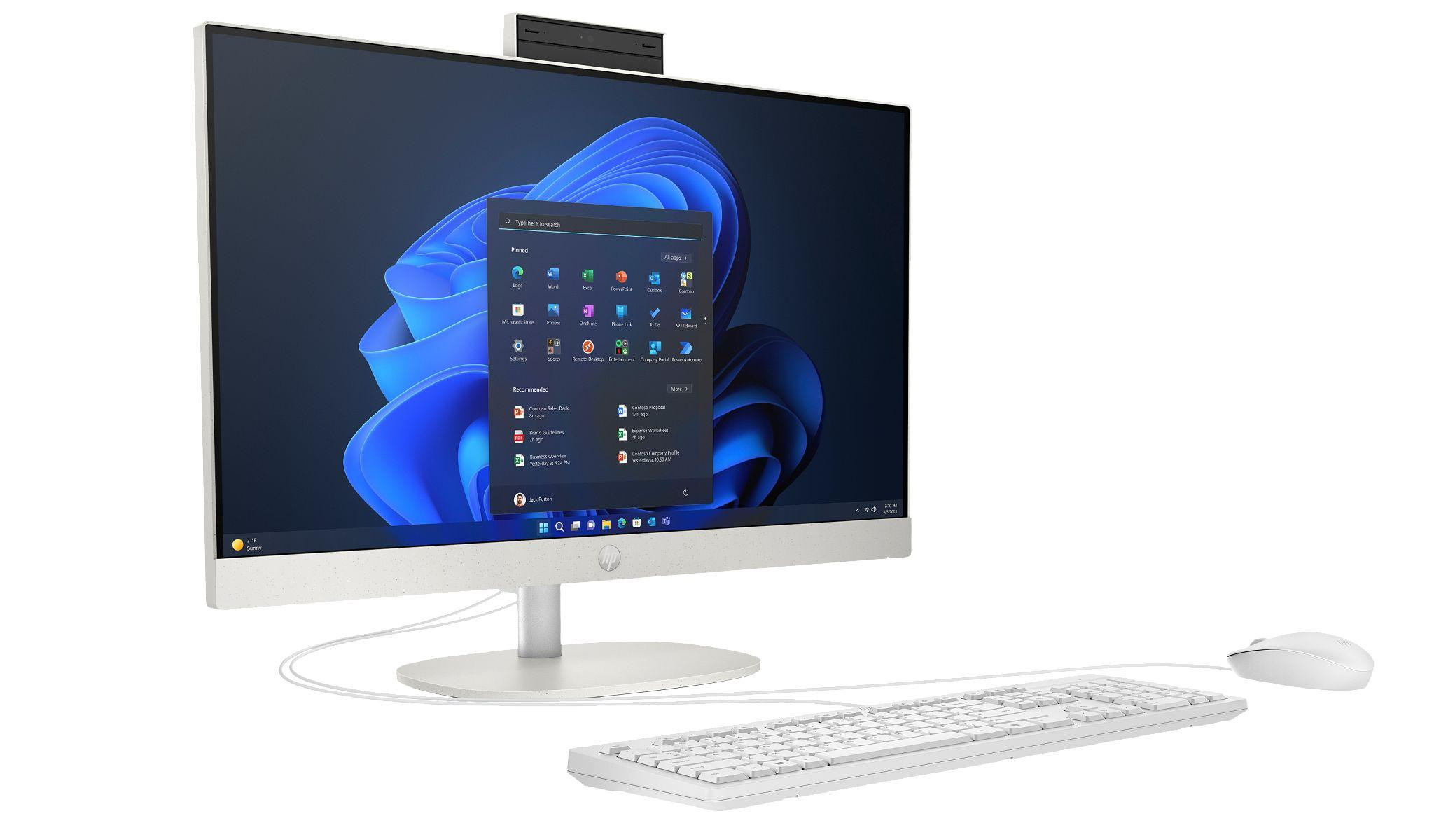 HP AIO ProOne 240 G10 i3-N300 23,8"FHD IPS 250nits AG 16GB DDR4 SSD512 UHD Cam 5 MPx Obrotowa W11Pro 3Y - zdjęcie 3