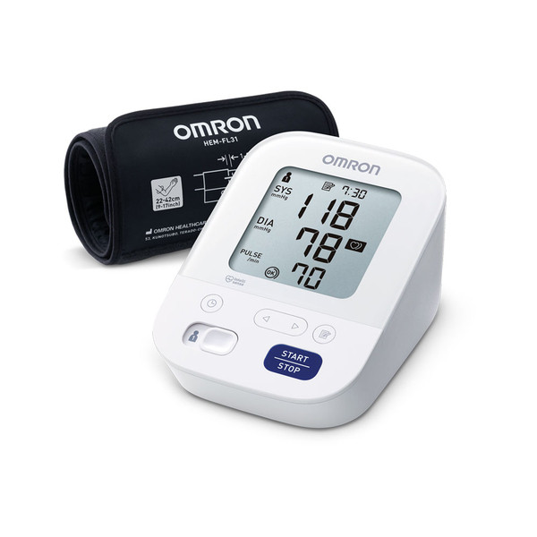 Ciśnieniomierz naramienny Omron M3 COMFORT + Zasilacz Zestaw Prezentowy - zdjęcie 1