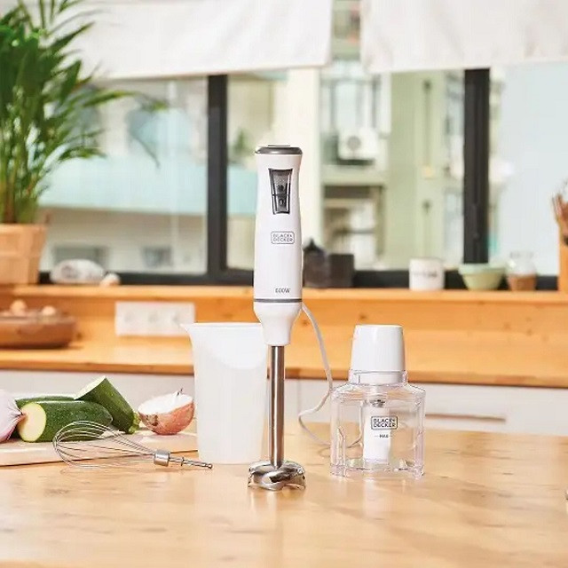 Blender ręczny Black+Decker BXHB600E (biały; 600W) - zdjęcie 2