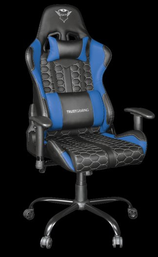 Fotel gamingowy TRUST GXT708B RESTO CHAIR BLUE (24435) - zdjęcie 3