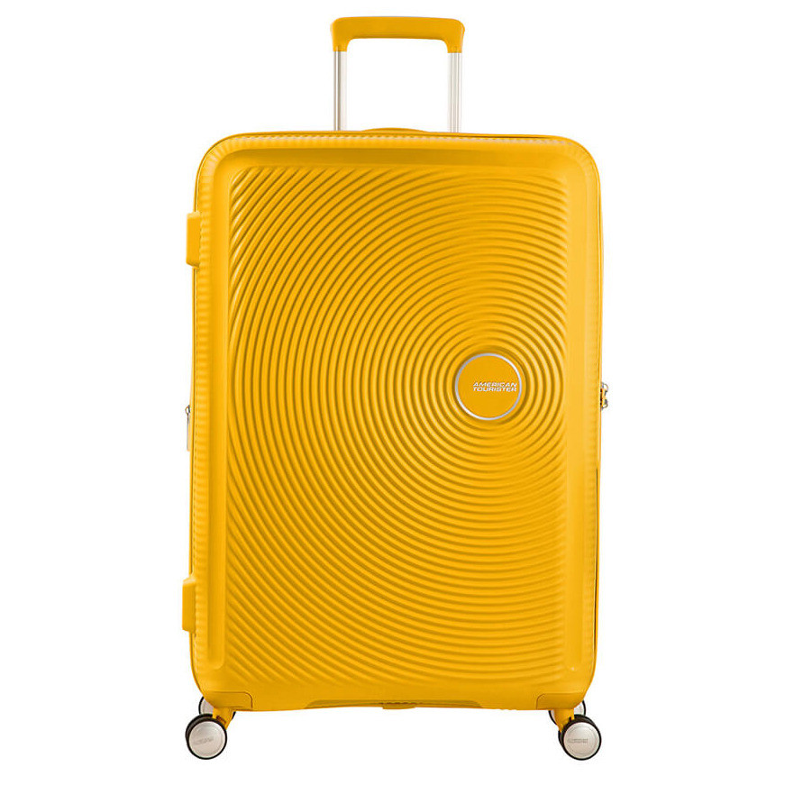 Kabinowa walizka American Tourister Soundbox EXP - golden yellow - zdjęcie 1