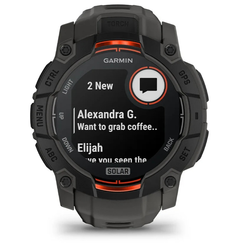 Smartwatch GARMIN Instinct 3 50mm SOLAR Black - zdjęcie 6