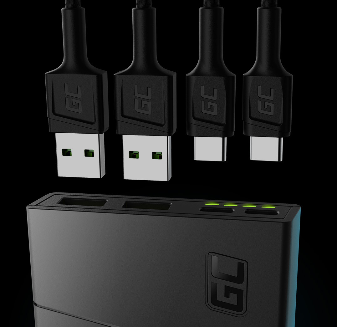 GREEN CELL POWERBANK POWERPLAY10S 10000MAH 2X USB - zdjęcie 4