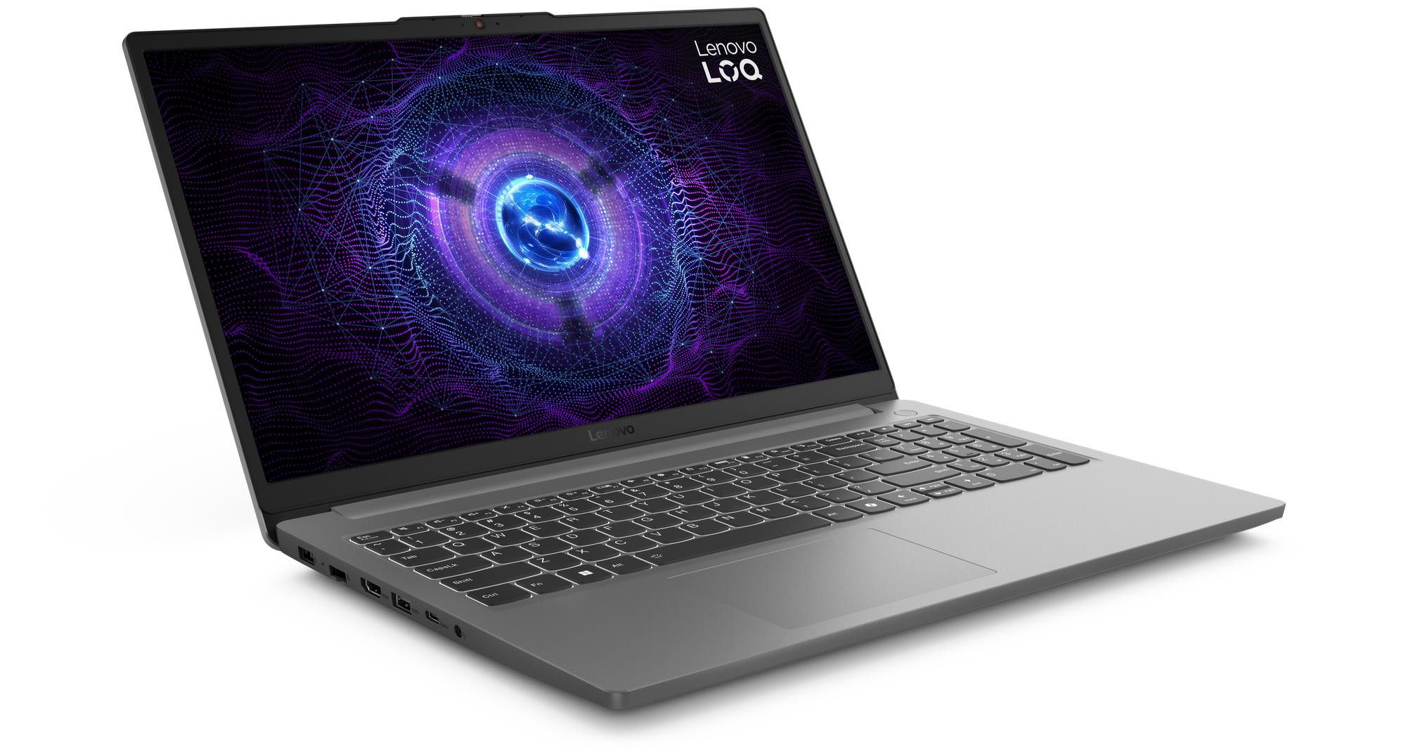 Lenovo LOQ 15IAX9E i5-12450HX 15.6" FHD IPS 300nits AG 144Hz 16GB DDR5 4800 SSD512 GeForce RTX 2050 4GB NoOS Luna Grey - zdjęcie 3