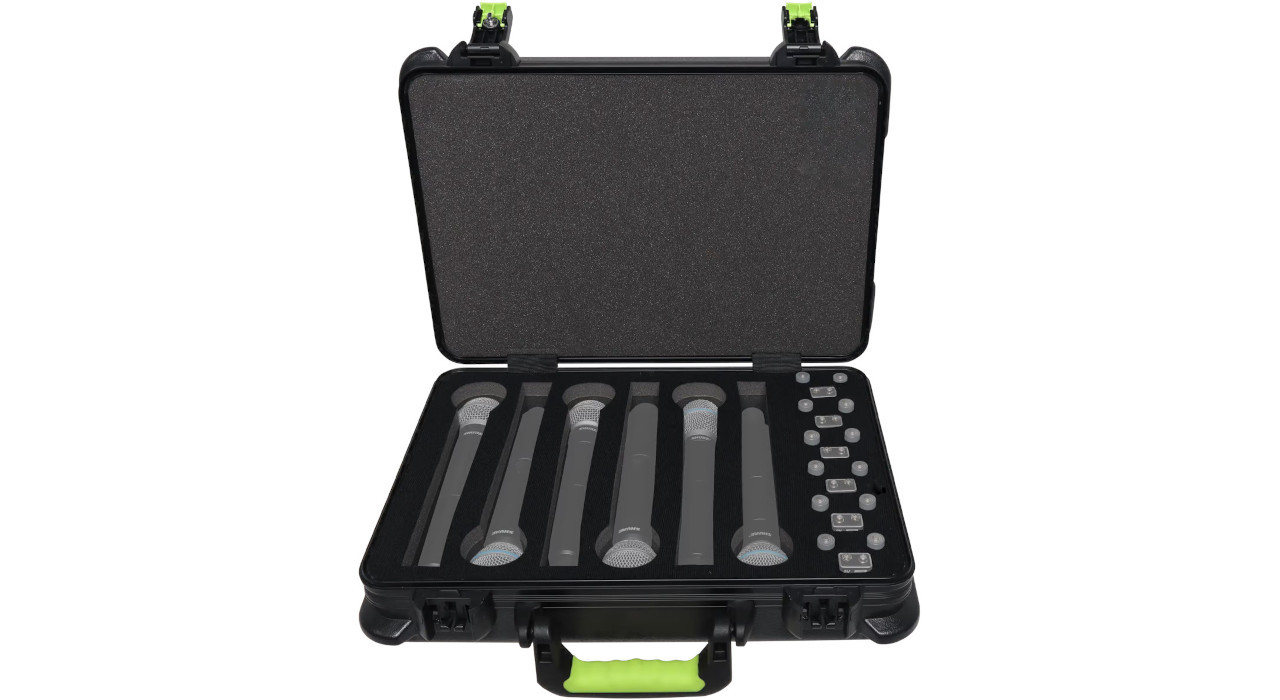 Shure SH-MICCASEW06 - Plastikowa walizka z uchwytem na Mikrofony (6) - zdjęcie 2