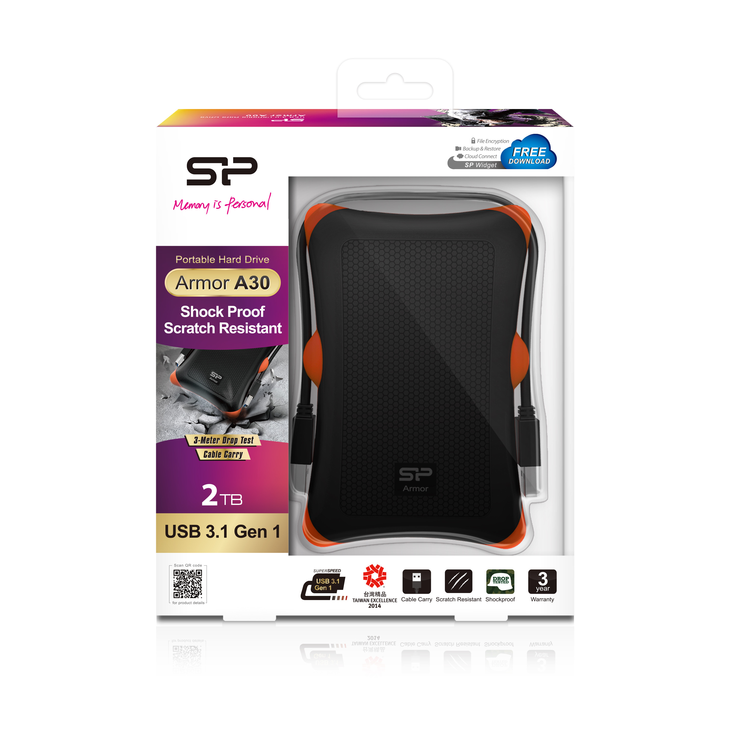 HDD Silicon Power Armor A30 2TB USB 3.1 - zdjęcie 3