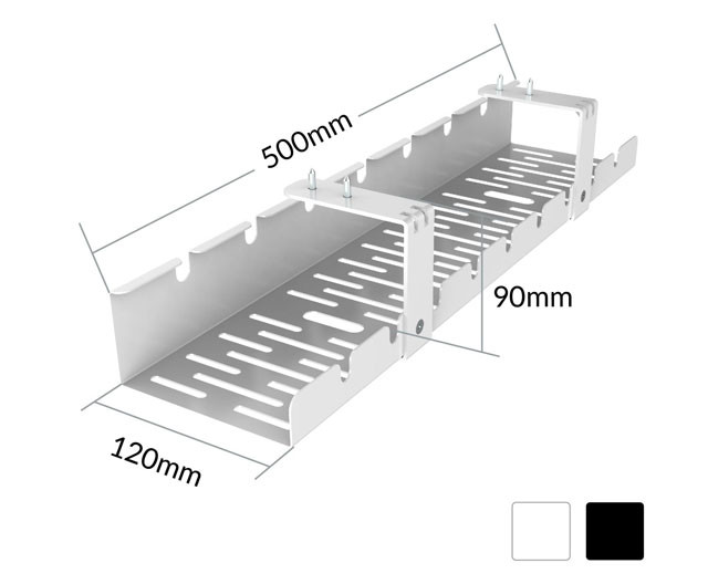 Organizer kabli do biurka ACTIVEJET CMP502 czarny - zdjęcie 6