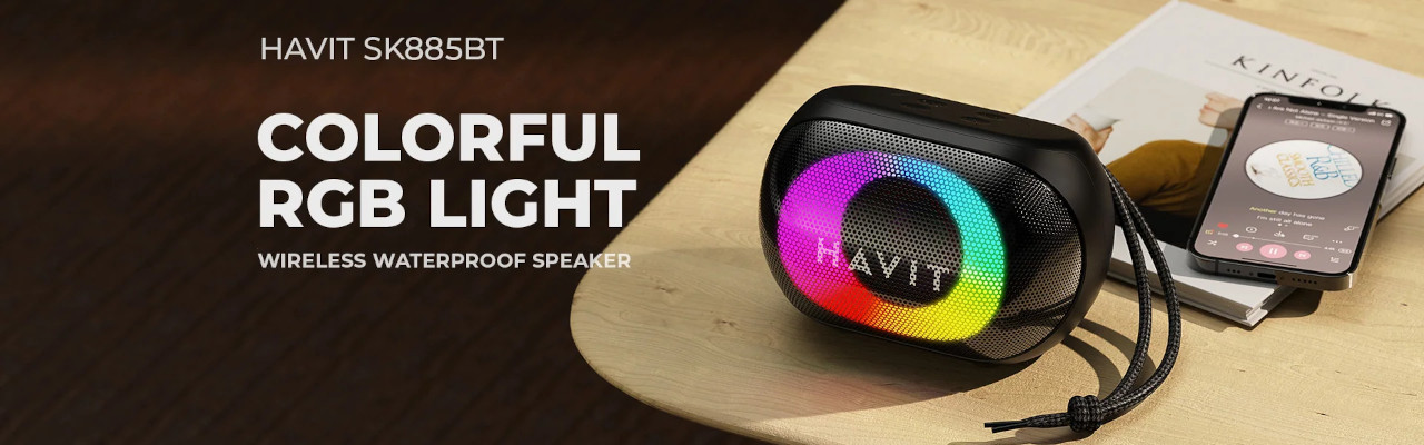 Głośnik bezprzewodowy bluetooth Havit SK885BT (niebieski) - zdjęcie 1