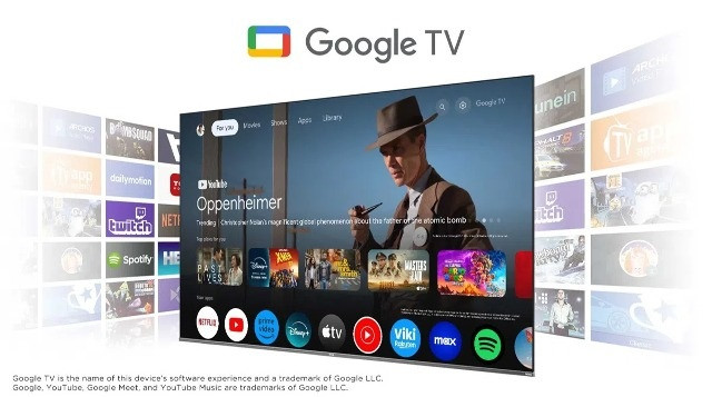 Telewizor TCL 55T7B QLED 55" 4K Ultra HD Google TV Dolby Vision DVB-T2 Czarny - zdjęcie 8