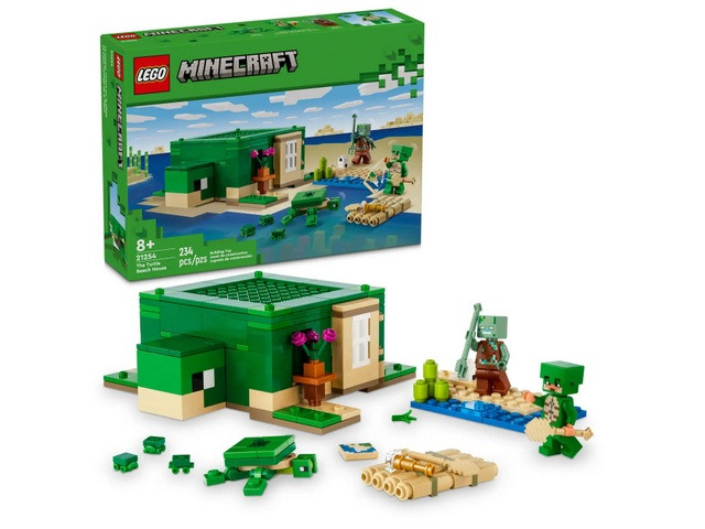 LEGO Minecraft 21254 Domek na plaży żółwi - zdjęcie 1