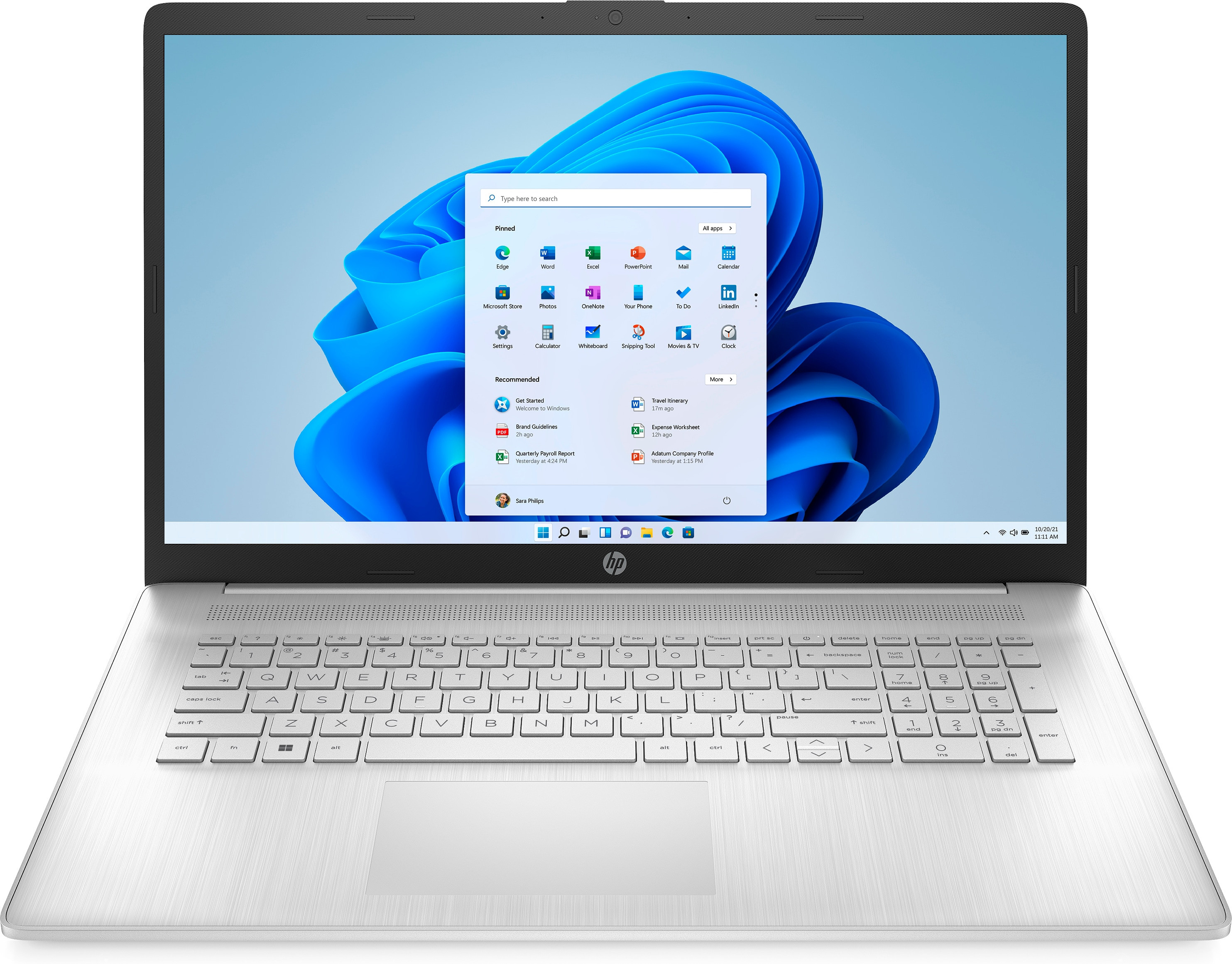 HP 17-CN2068CL i5-1235U 17.3" FHD AG 8GB SSD512 BT BLKB FPR Win11 Natural Silver (REPACK) 2Y - zdjęcie 2