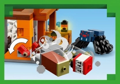 LEGO MINECRAFT 21269 Minecraft Wyprawa do pancernikowej kopalni - zdjęcie 4