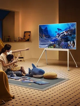 Telewizor TCL NXTFrame 55A300W QLED 55'' 4K Ultra HD 144Hz Google TV Dolby Vision IQ Biały - zdjęcie 11