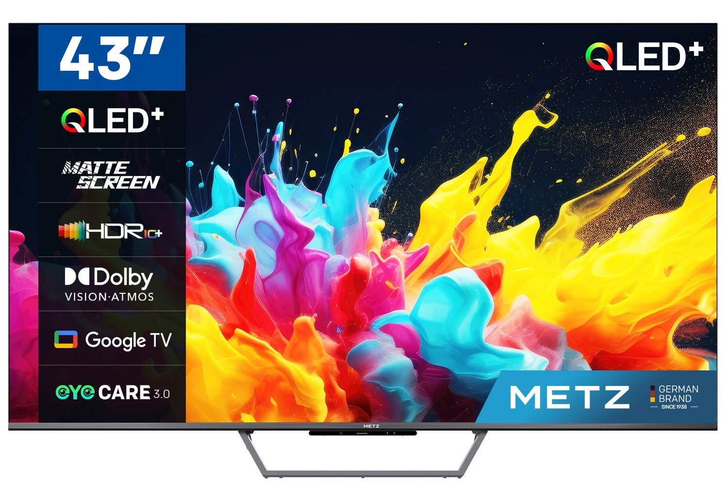 Telewizor 43" METZ QLED 43MQE7600Z 4K Ultra HD Google TV HDR HLG Dolby VISION-ATMOS - zdjęcie 1