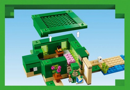 LEGO Minecraft 21254 Domek na plaży żółwi - zdjęcie 4