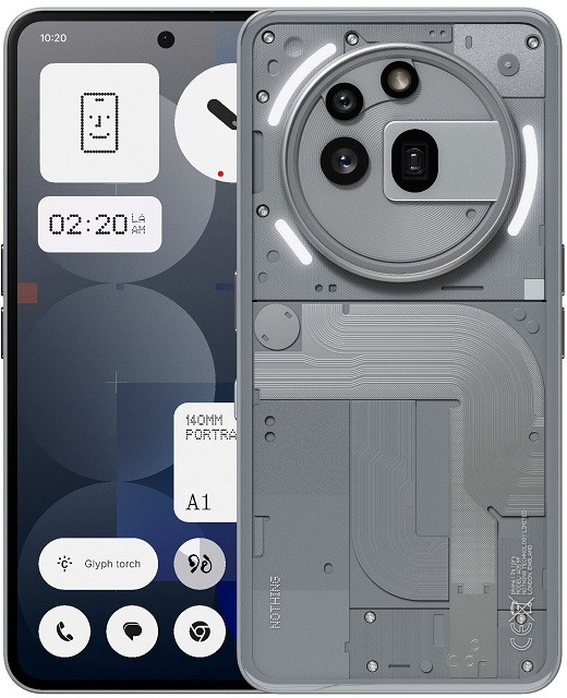 Nothing Phone 3A Pro 5G DS. 12/256GB Grey - zdjęcie 1