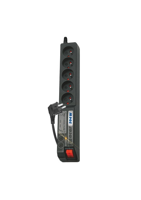 Listwa przeciwprzepięciowa Acar 504WF EMI/RFI (3m ; czarny) - zdjęcie 1