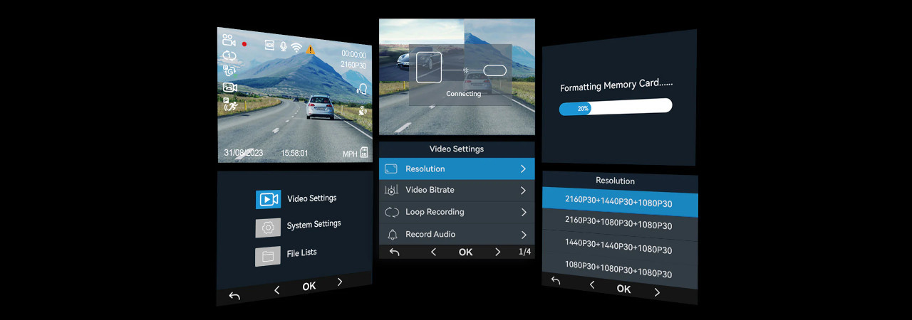 Wideorejstrator VIOFO A229 PRO 3CH-G GPS - zdjęcie 16